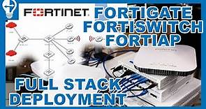 Fortinet Full Stack: Configuring FortiGate, FortiSwitch, FortiAP | SD-WAN, VLAN, SSID, w/FortiLink!