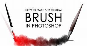 How to make ANY CUSTOM BRUSH in Photoshop