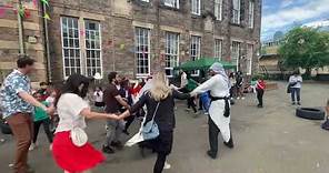 Dabke Dancing with Parents and Children of Tollcross Primary School