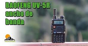 Cómo programar el ancho de banda en tu walkie Baofeng