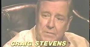 Craig Stevens--1993 TV Interview, "Peter Gunn", Alexis Smith