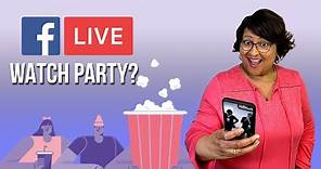 How to Go Live in a Facebook Watch Party