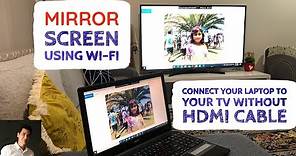 How To Project your computer to TV via WiFi |Wireless Projection |Screen Mirroring Second Screen