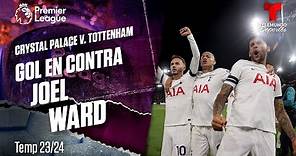 Own goal Joel Ward - Crystal Palace v. Tottenham 23-24 | Premier League | Telemundo Deportes