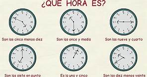 Aprender español: Las horas 🕒 (nivel básico)