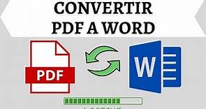 Cómo convertir PDF a Word. I LOVE PDF