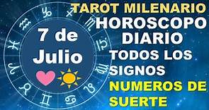 Horóscopo de hoy 7 Julio 2023 - Tarot Milenario