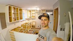 How To DIY Kitchen Cabinets Complete Kitchen Remodel PT1. Make Cabinets, FaceFrames and installation