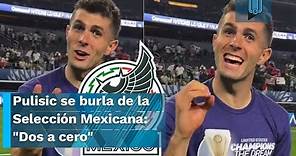 ¡LE DIO CON TODO! Christian Pulisic se burla de la Selección Mexicana: "Dos a cero"
