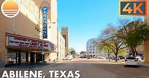 Abilene, Texas! An UltraHD real time driving tour.