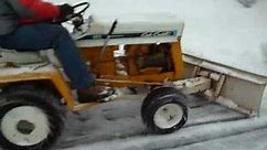 Cub Cadet 107 Plowing Heavy Snow