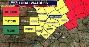 Austin weather: Severe thunderstorm watch issued for a few Central Texas counties