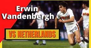 Erwin Vandenbergh in zege van België tegen Nederland (1985)