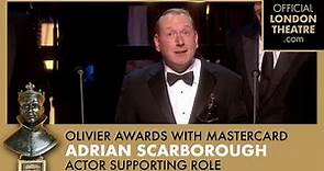 Adrian Scarborough wins Best Actor in a Supporting Role | Olivier Awards 2011 with Mastercard