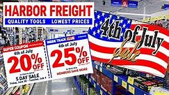 Harbor Freight Fourth of July Sale 2023 - 20% off Coupon for EVERYBODY