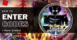 All Star Tower Defense - How To Enter Codes on Roblox Mobile & PC (+ Rare Codes)