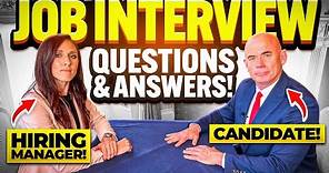 TOP 21 INTERVIEW QUESTIONS & ANSWERS! (How to PASS a JOB INTERVIEW!) Interview Tips!