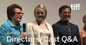 BATTLE OF THE SEXES Directors/Cast Q&A | TIFF 2017