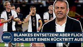DFB-TEAM: Pleite gegen Kolumbien! Blankes Entsetzen! Aber Bundestrainer Flick schließt Rücktritt aus