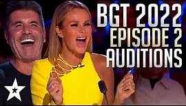 Britain's Got Talent 2022 ALL AUDITIONS & PERFORMANCES EPISODE 2 Plus Simon Cowell's GOLDEN BUZZER!