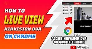 How to Live View Hikvision on Web Browser | How to Setup Hikvision Live View