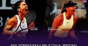 Simona Halep vs. Maria Sharapova | 2018 Internazionali BNL d'Italia Semifinal | WTA Highlights