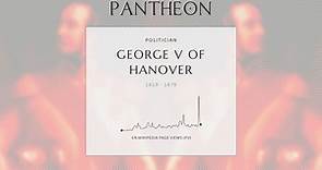 George V of Hanover Biography - Last king of Hanover from 1851 to 1866