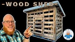 DIY WOODSHED BUILD- IDEAS FOR WOOD STORAGE!! #woodsplitting #woodstoves #woodstove #woodshed