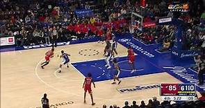 Adama Sanogo scores his first two points vs. the Sixers