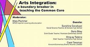 Arts Integration: a boundary breaker in teaching the Common Core