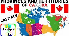 Learn Canada Provinces, Territories and Capitals with Map, Canada Geography
