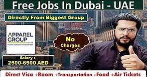Apparel Group Jobs In Dubai 2024 | Data Entry Operator, Sales & Marketing & Customer Service Jobs.