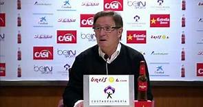 Rueda de prensa de Juan Antonio Anquela tras el UD Almería (1-2) SD Huesca