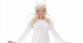 Disfraz de Angel de Terciopelo para mujer