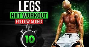 10 Minute Intense LEG Follow Along Workout! - Frank Medrano