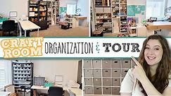 NEW! EXTREME CRAFT ROOM MAKEOVER TOUR 2021! Organization Tips | Small Business Organization Ideas!