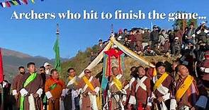 SHA GI CHODHA CELEBRATION…. The traditional way to celebrate the victory of an archery match.