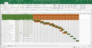 TECH-018 - Compare Estimated Time vs Actual Time in a Time Line (Gantt Chart) in Excel