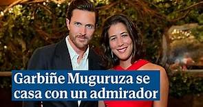 Garbiñe Muguruza se casa con un admirador al que conoció en la calle