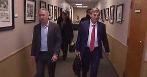 Candidate Matt Dolan arrives at FOX 8 for GOP Senate debate