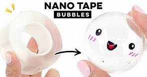 How to make nano tape bubbles! This method works every time. #satisfying #viral #diy