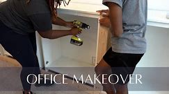 DIY Office Makeover [Part 1] Semi-Custom Built-In Cabinets | Ikea Hack | Home Office Ideas