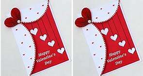 Cute and Beautiful Valentine's day card/Happy Valentine's Day Greeting card 2023/DIY Love card
