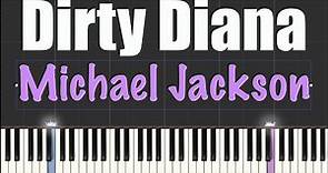 Dirty Diana - Michael Jackson - Piano Tutorial