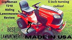 Craftsman Riding Lawnmower T210 Turn Tight / Review and walk around