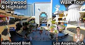 Hollywood & Highland Shopping Mall - Los Angeles, California - 4k Walk Tour - June 2021