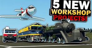 ALL 5 NEW CREATIONS Including Our WAR TRAIN In Stormworks!