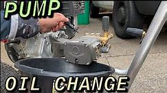HOW TO REPLACE OIL ON A PRESSURE WASHER PUMP