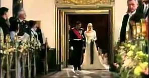 Royal Wedding, Norway - Mette-Marit Tjessem Høiby walks down the aisle.