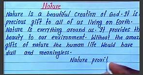 write essay on nature | how to write essay on nature | easy short essay on nature | english essay